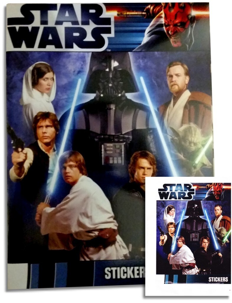 Star Wars saga sticker album - cover
