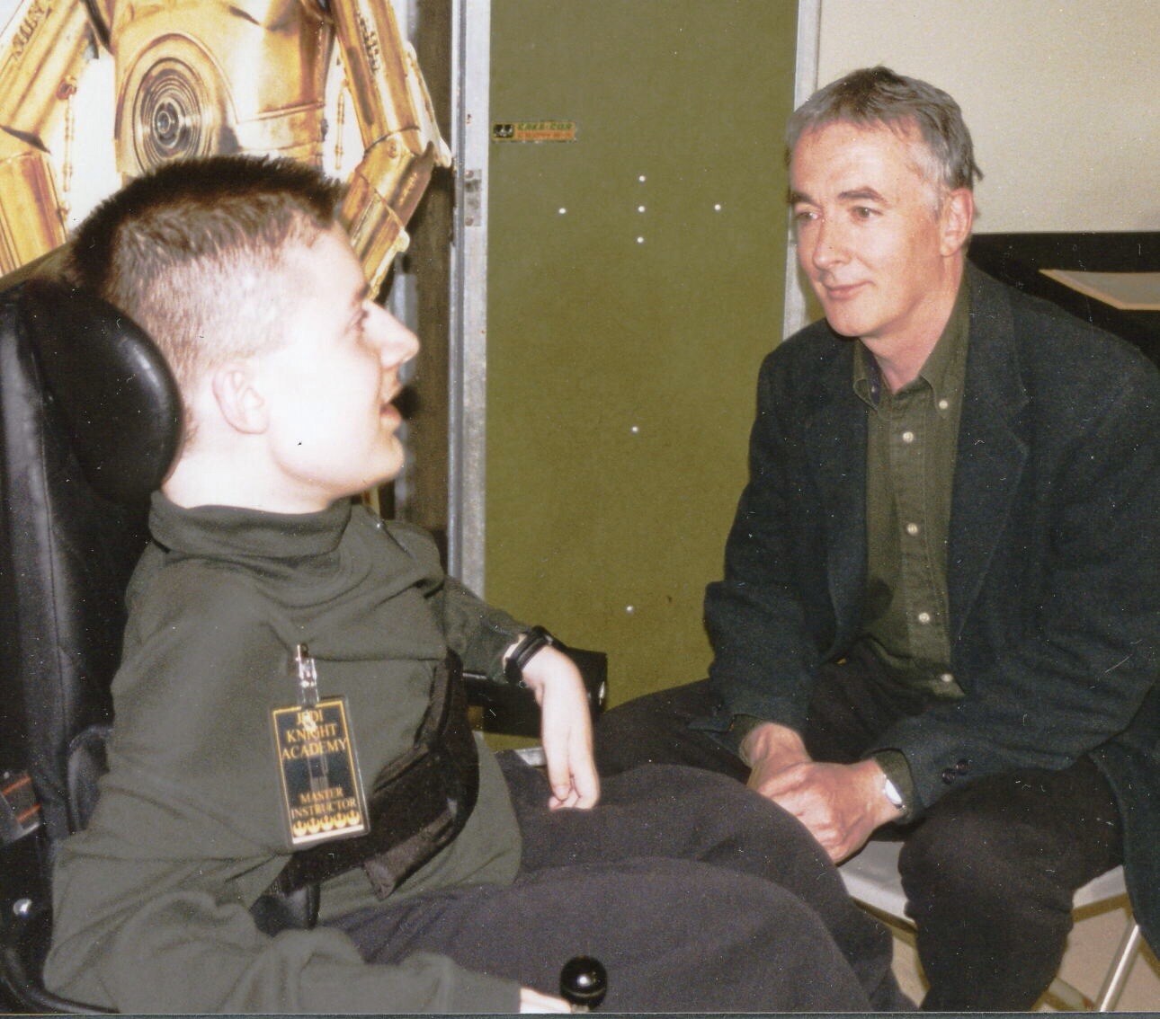 Ben with Anthony Daniels (C3PO), 1997 Hackensack Star Wars Convention.
