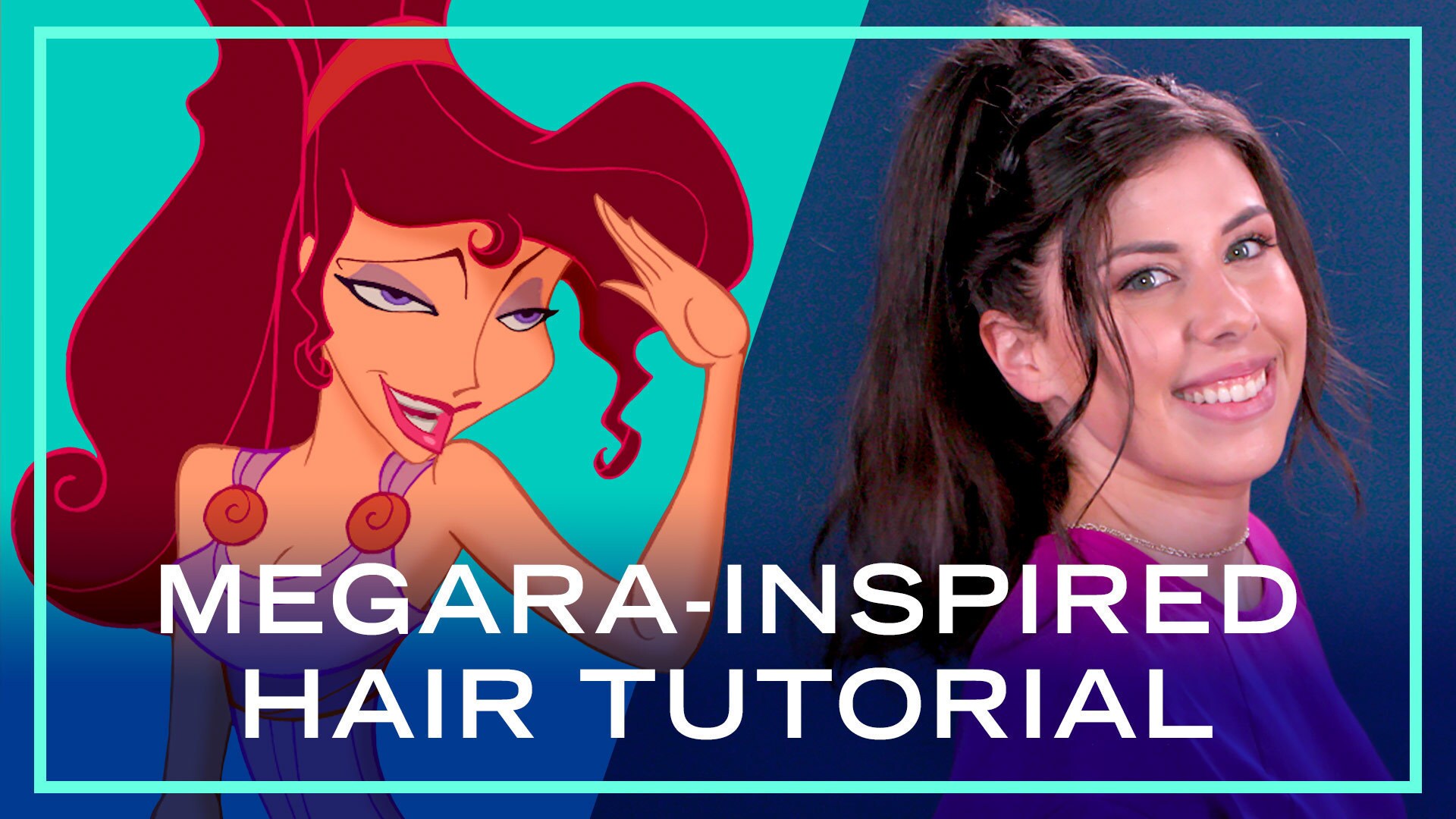 Megara-Inspired Hair Tutorial From Hercules | Disney Style