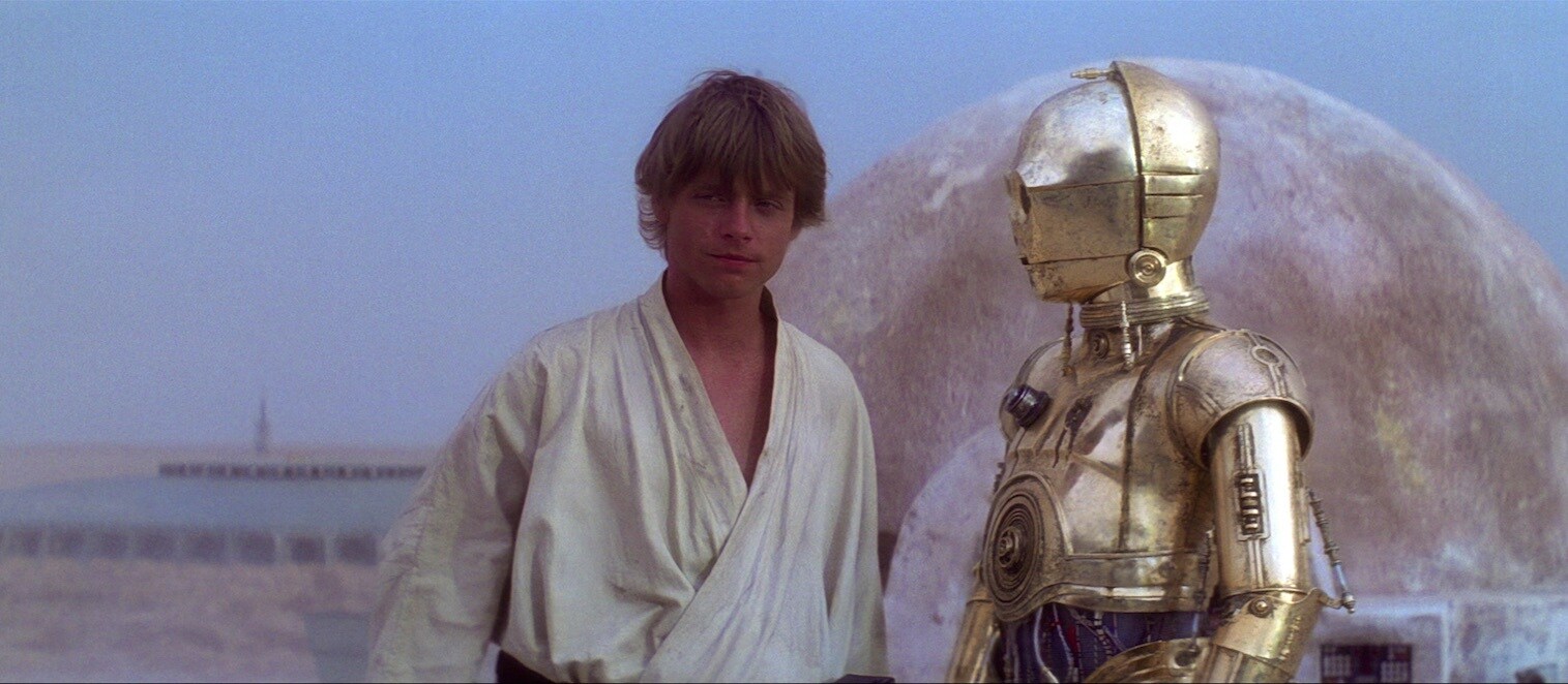 Episode IV - Luke and Threepio on Tatooine