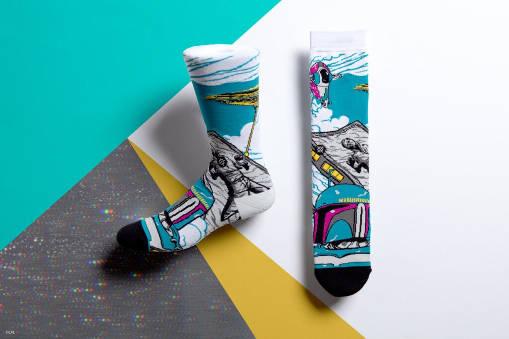 Stance's Star Wars socks: Boba Fett.