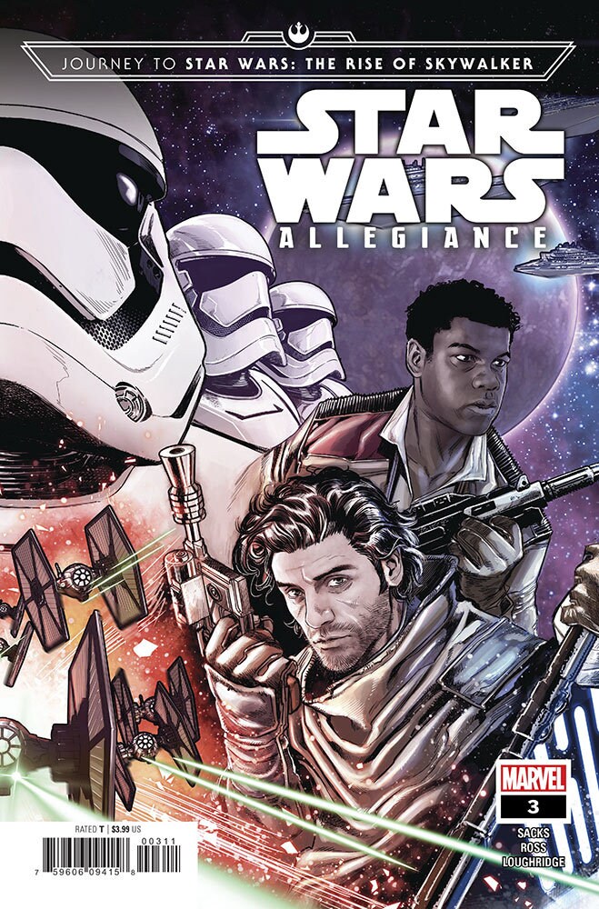 The cover of Journey to Star Wars: The Rise of Skywalker - Allegiance #3.