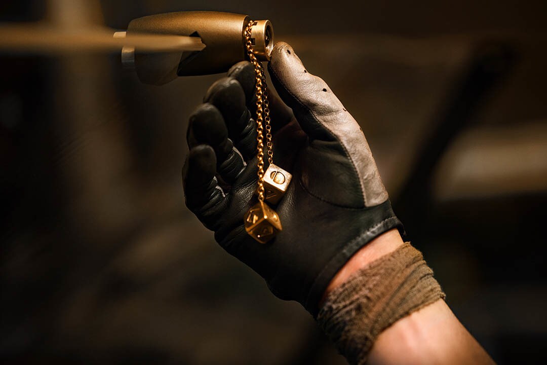 Han's dice as seen in Solo: A Star Wars Story.