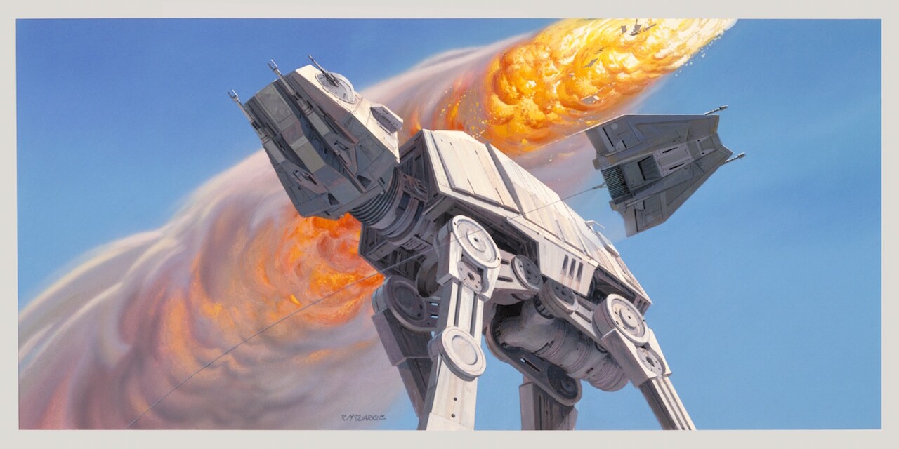 Ralph McQuarrie concept art of the AT-AT