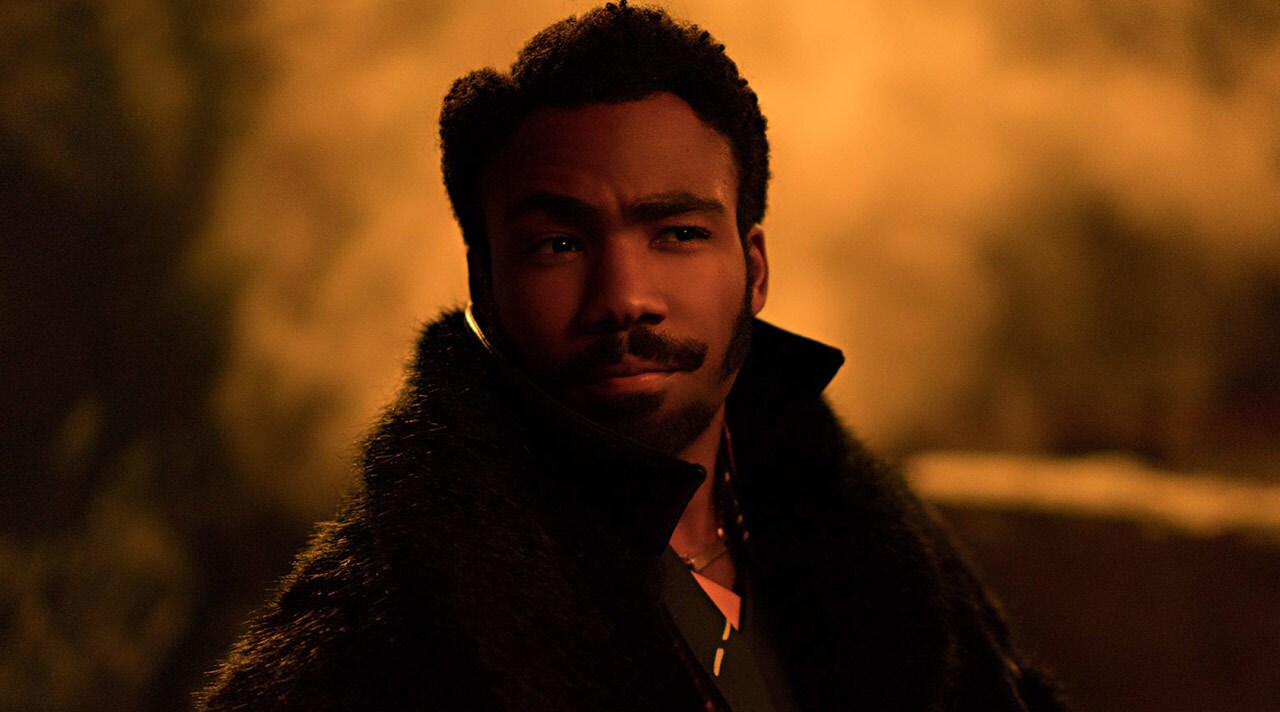 Lando gives a side-eye in Solo: A Star Wars Story.