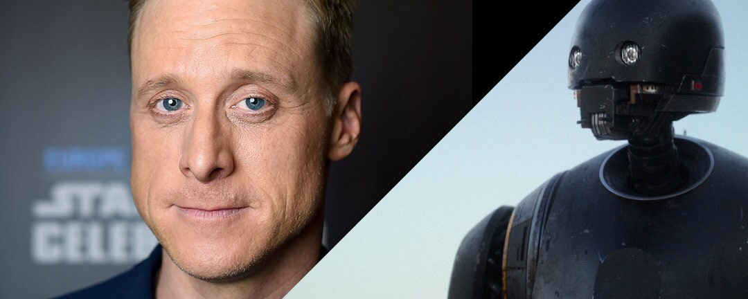 K-2SO and Alan Tudyk, who voices the android.
