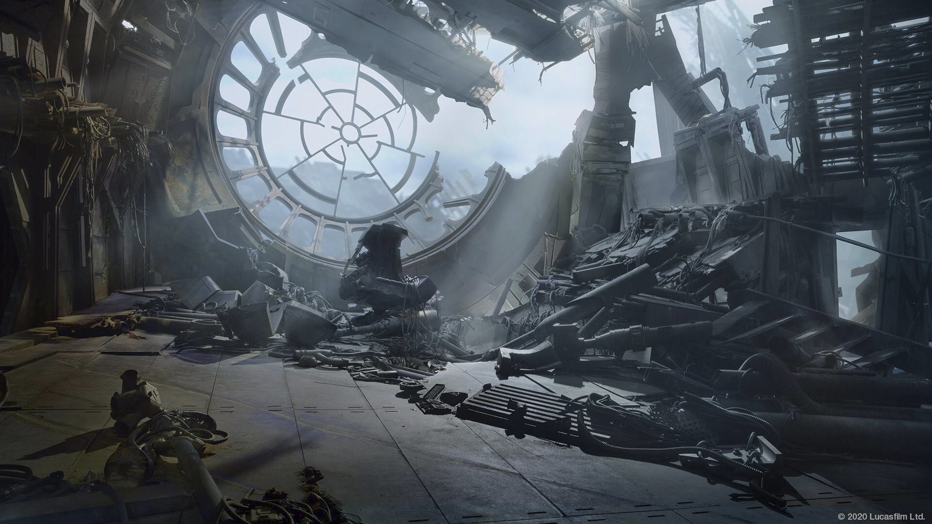 Star Wars virtual background: Death Star ruins