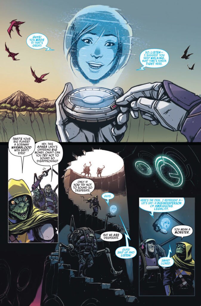 Married monster hunters Nokk and Winloss banter in Doctor Aphra Annual #2.