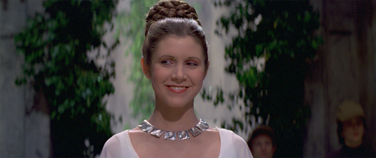 Leia at the medal ceremony.