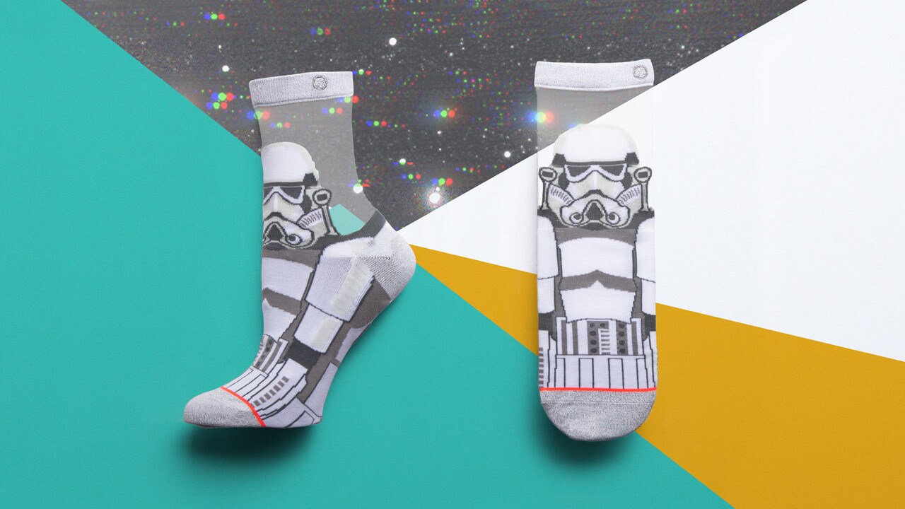 Stance's stormtrooper socks for women from the holiday 2018 collection.