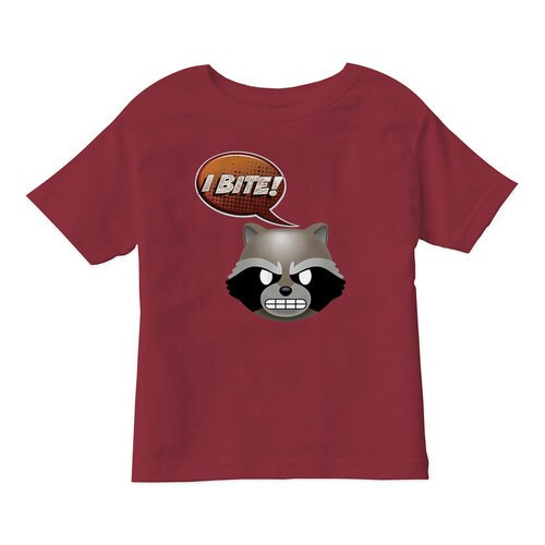 ''I Bite!'' Rocket Text Emoji Tee for Kids ? Customizable