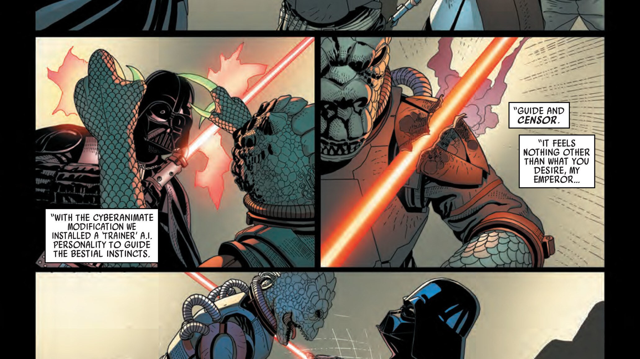 Darth Vader #6 - Vader takes on cyborgs