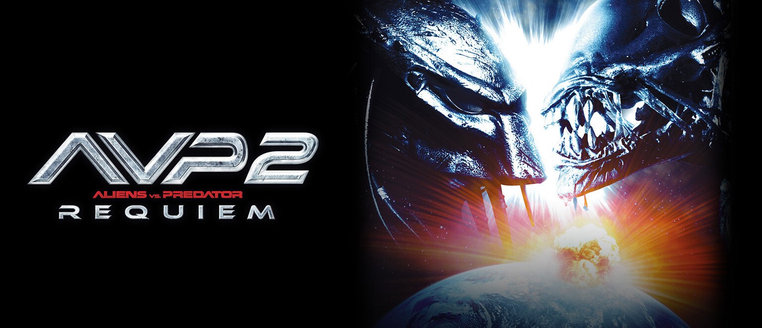 Image of the alien and planet Earth from the movie "AVP2: Aliens vs. Predator - Requiem"