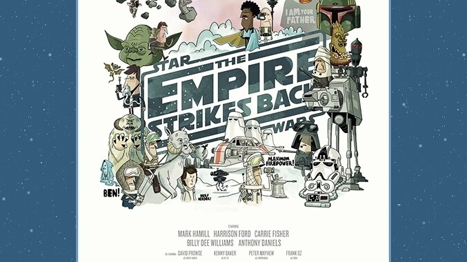 Empire Strikes Back Movie Poster Lithograph by Christopher Lee - 250 Pieces