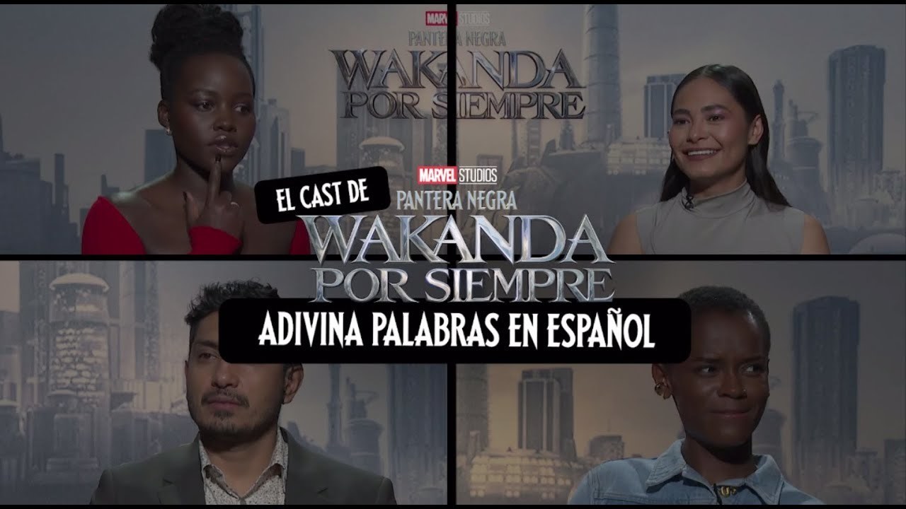 ¡El cast de #'PanteraNegra' adivina palabras en español!
