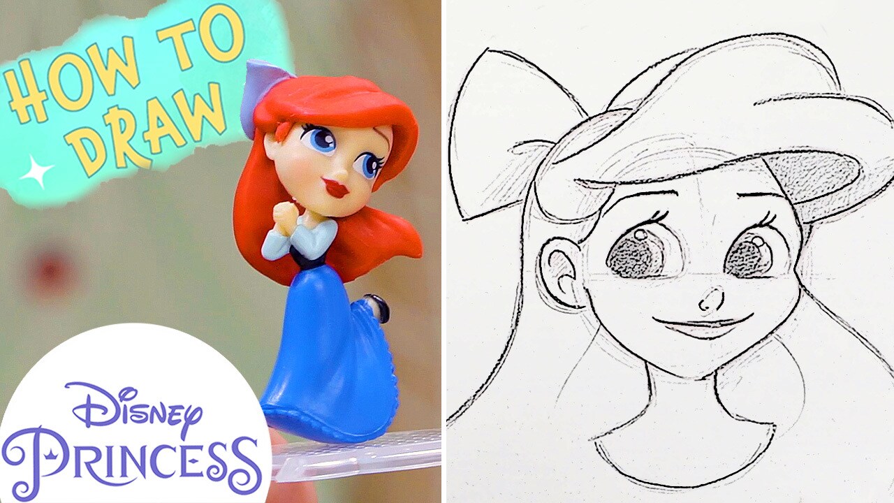 how to draw a disney princess step by step