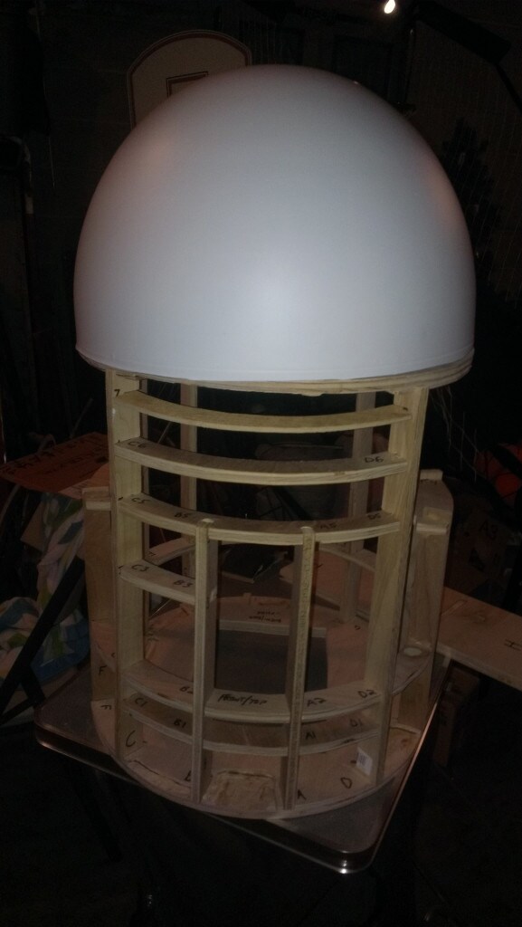 An R2-D2 Builders Club droid in progress