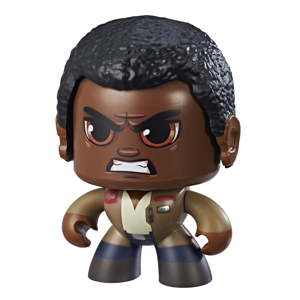 A Mighty Muggs action figure of an angry looking Finn.
