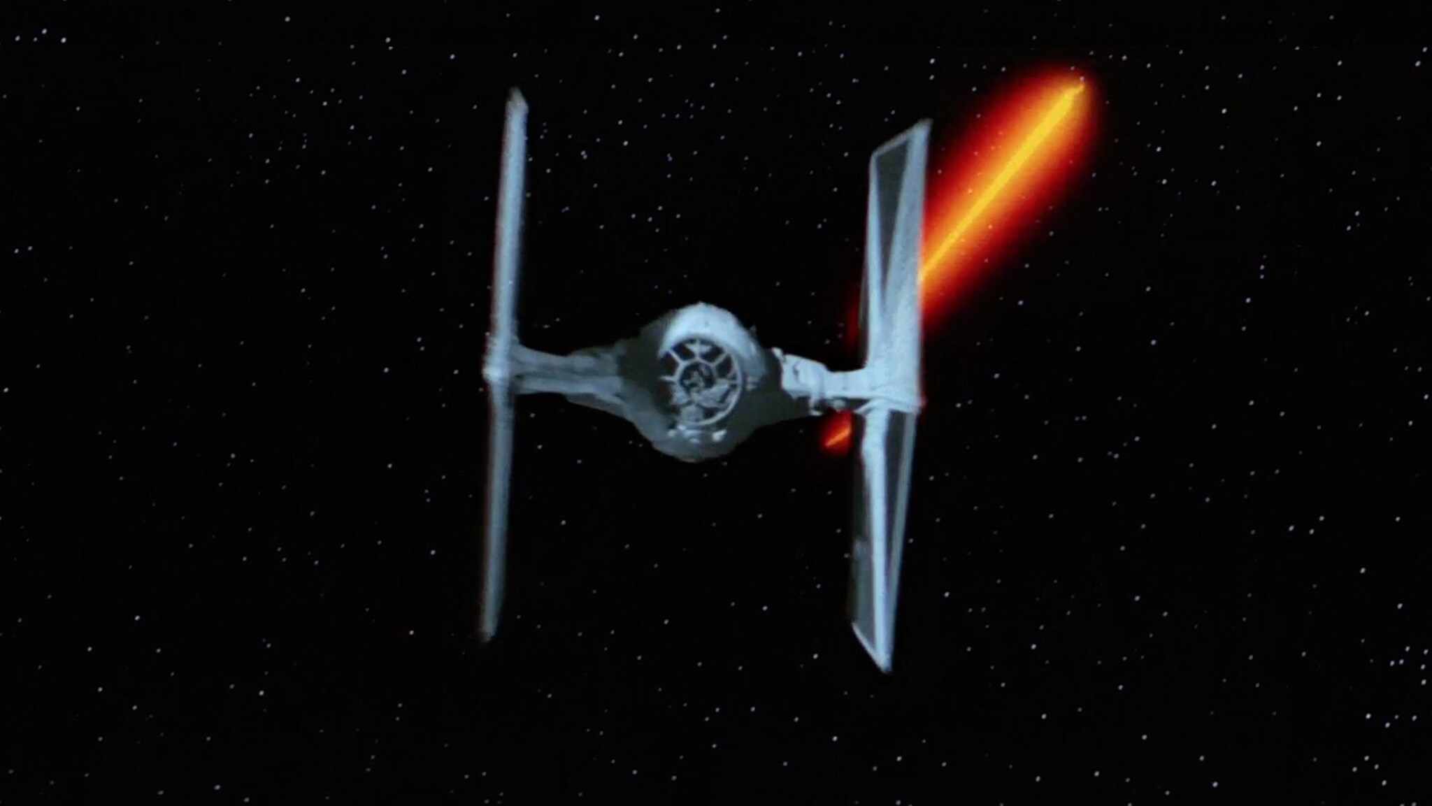 The Imperial TIE fighter from Star Wars: A New Hope.