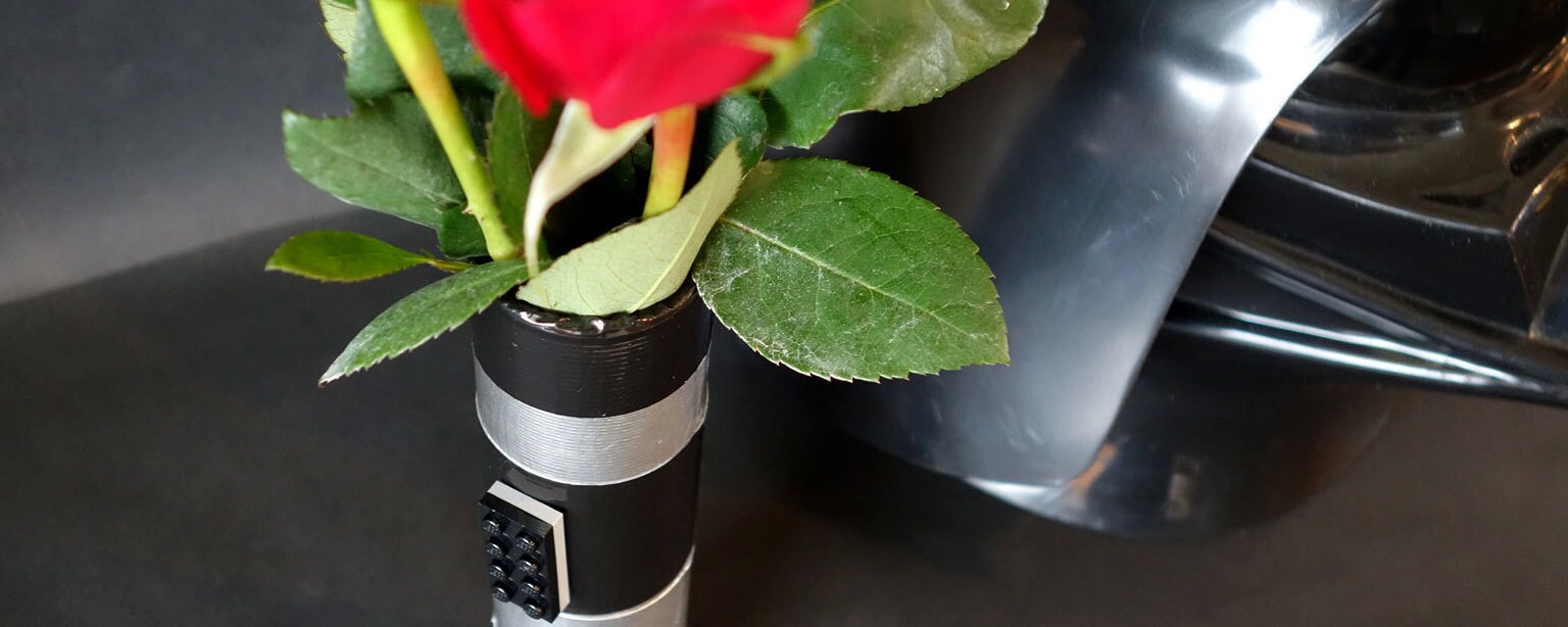 Lightsaber Vase Star Wars Craft for Mother's Day
