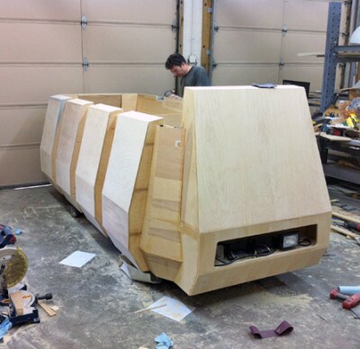 Daren Murrer building the Rebel Troop Carrier