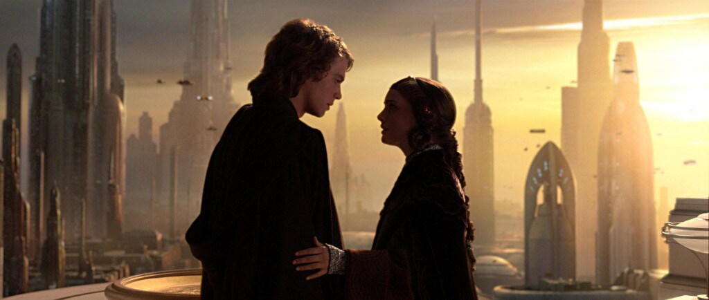 Anakin and Padme in Star Wars: Revenge of the Sith