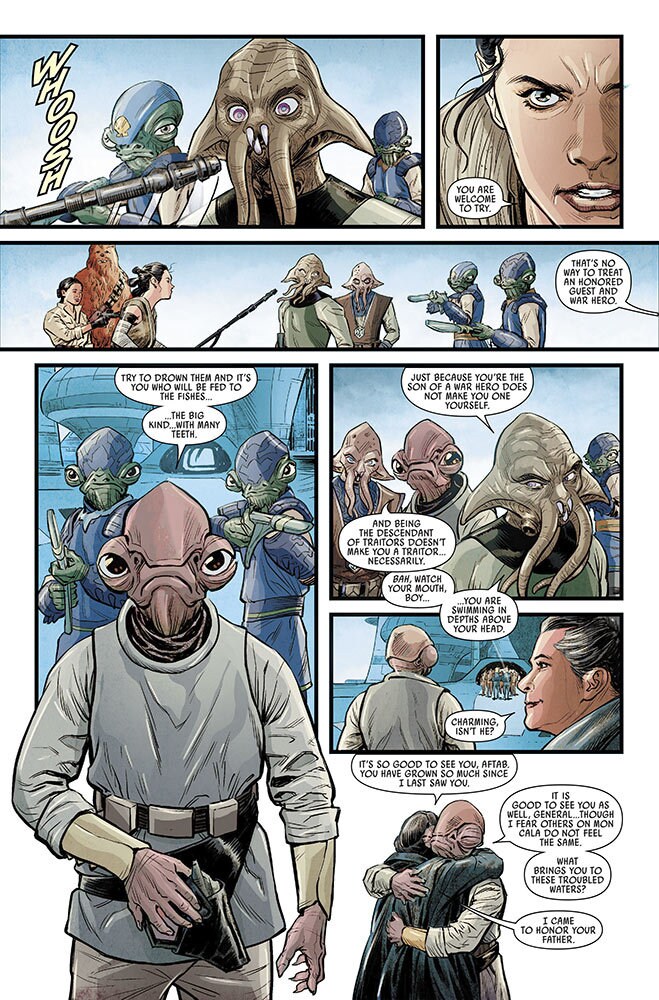 A page from Journey to Star Wars: The Rise of Skywalker - Allegiance #2.
