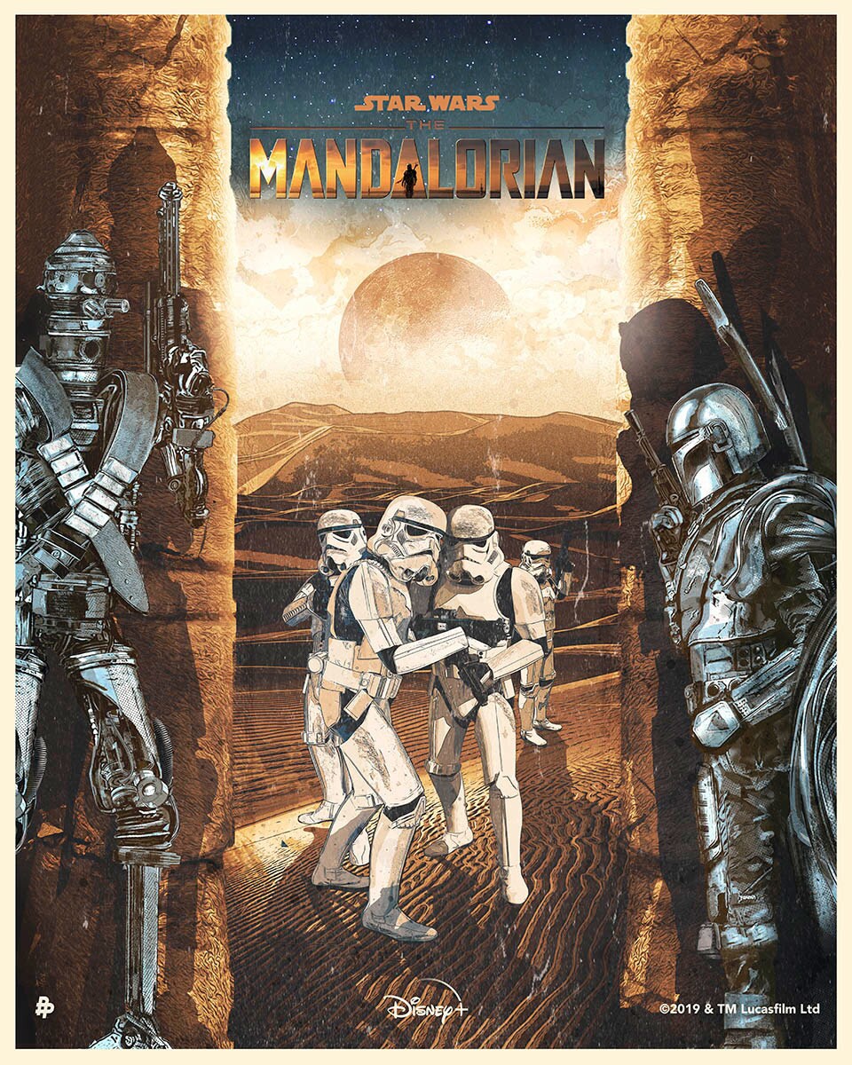 The Mandalorian poster by Chris Malbon