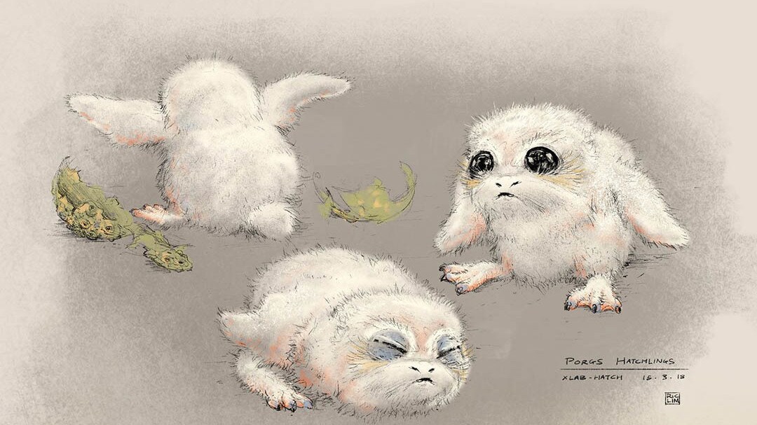 Porg concept art from Star Wars: Project Porg by ILMxLAB.