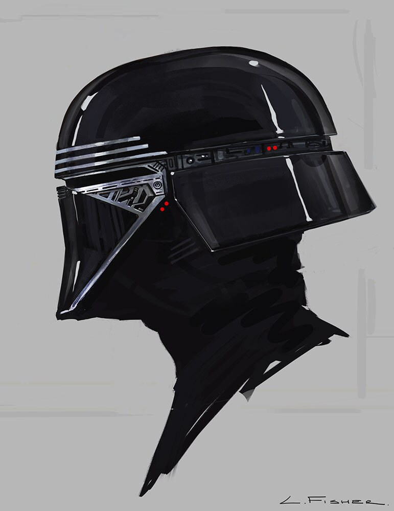 Art of Star Wars: The Rise of Skywalker Kylo Ren helmet