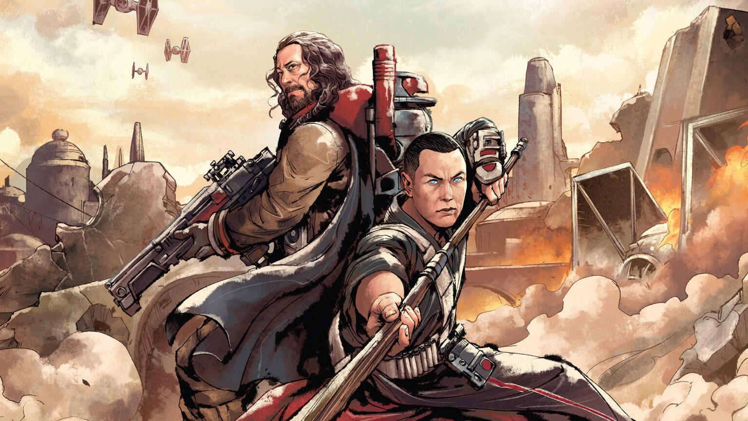 Greg Rucka Talks Chirrut, Baze, and the Cost of War in Star Wars: Guardians of the Whills