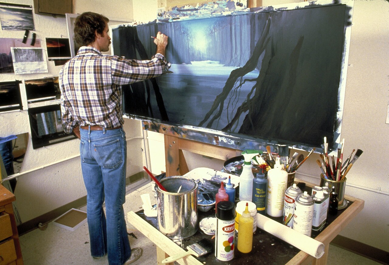 Dagobah matte painting