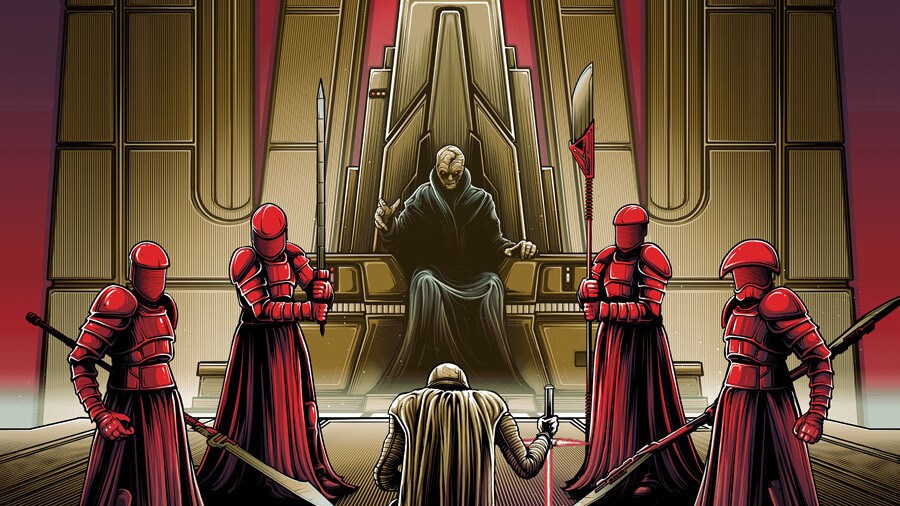 Dan Mumford Star Wars: The Last Jedi print - Snoke's throne room variant