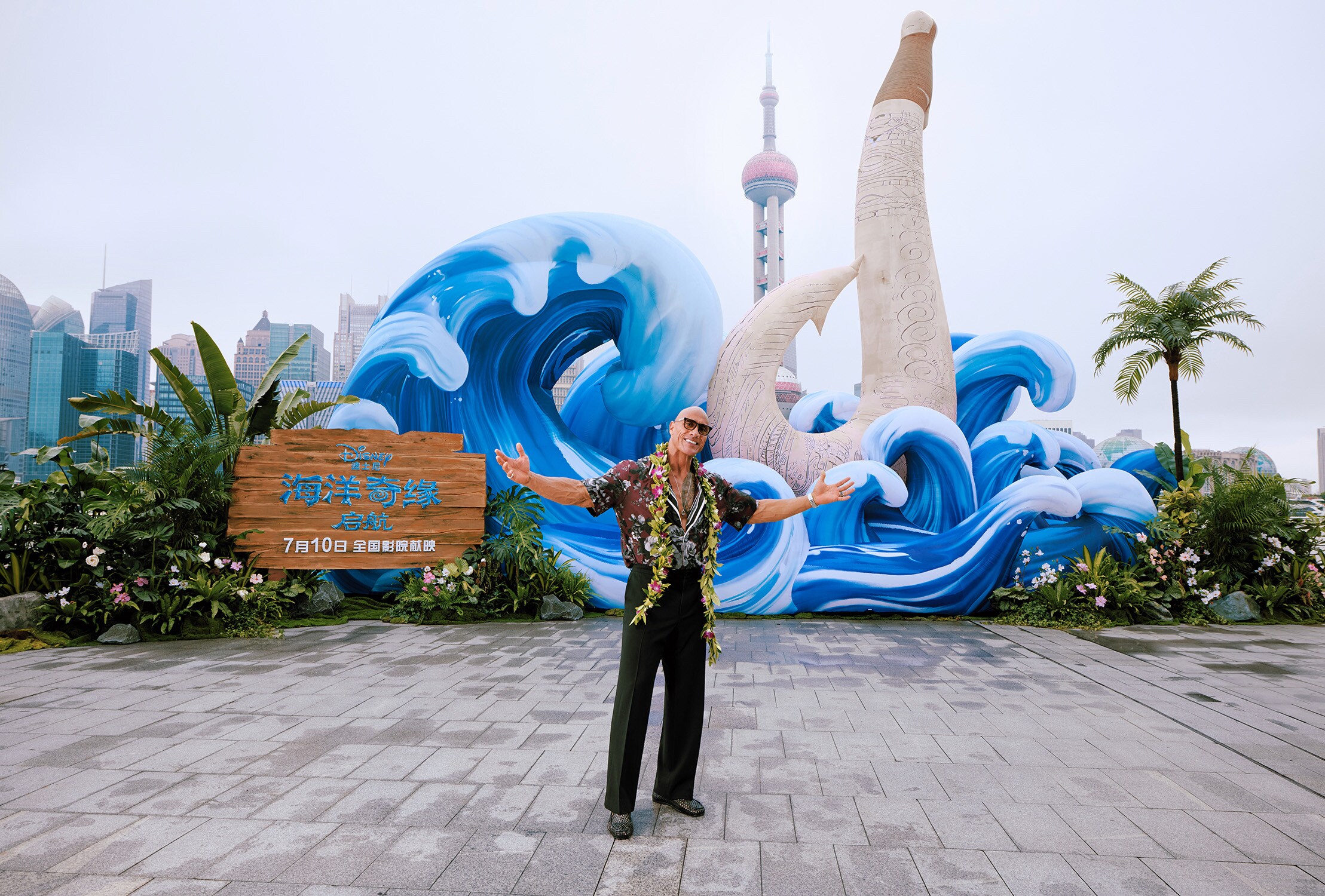 Dwayne Johnson China photocell