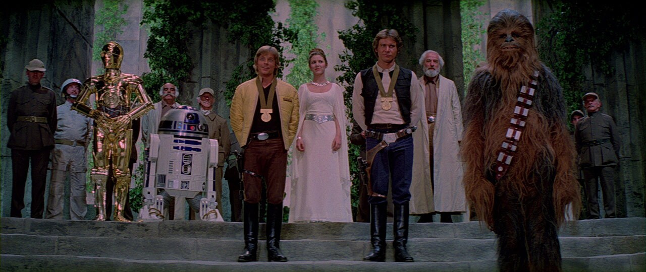 Award ceremony in A New Hope