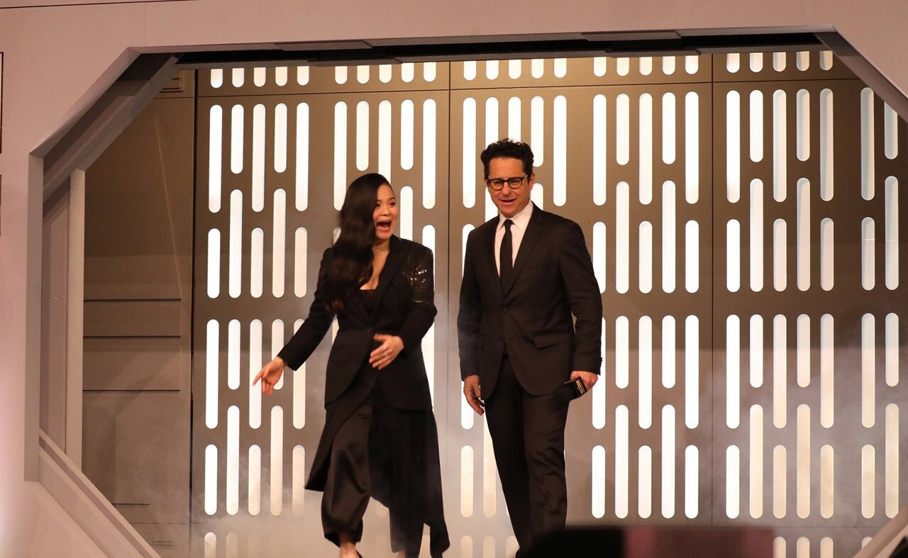 Kelly Marie Tran and J.J. Abrams take the stage at Star Wars Celebration Chicago.
