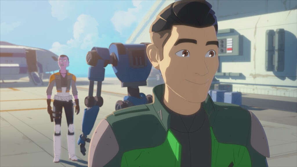 Synara and Kaz in Star Wars Resistance.