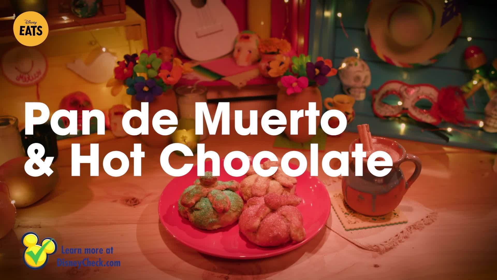 Coco Inspired Pan de Muerto & Hot Chocolate | Disney Eats