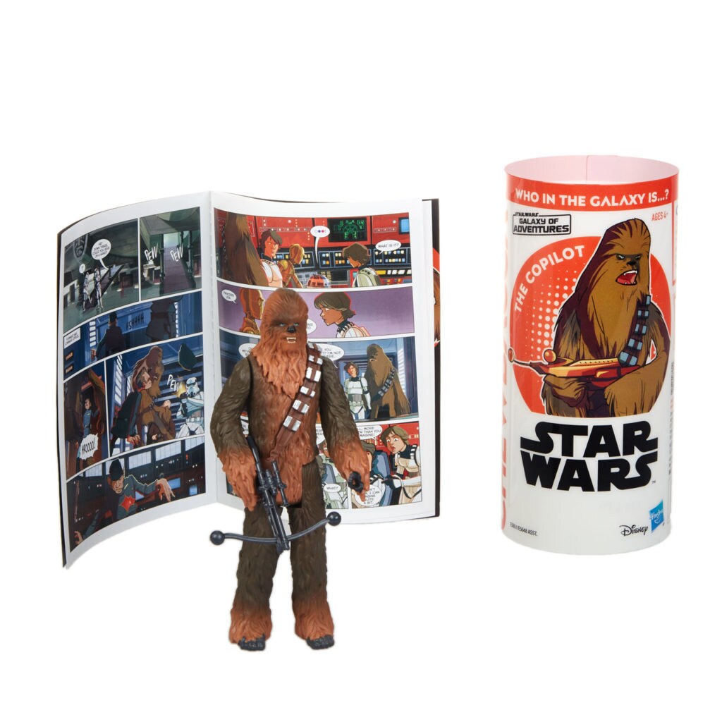 Star Wars Galaxy of Adventures Chewbacca figure.