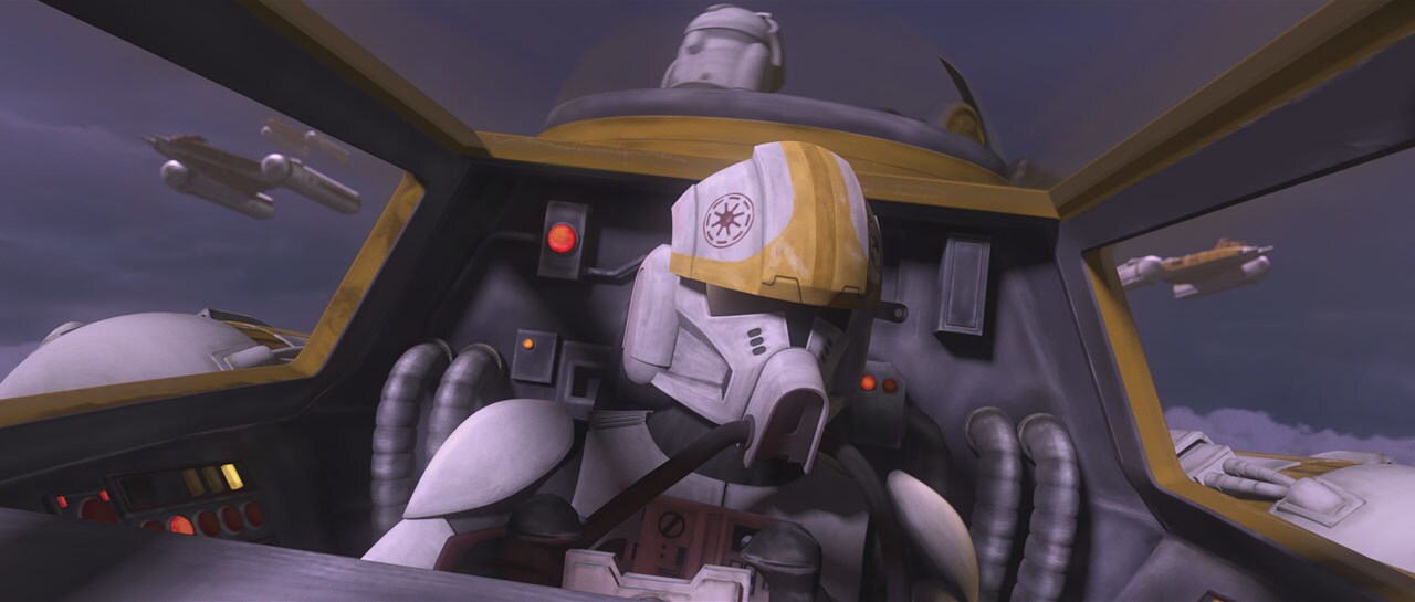 Clone pilot in the Star Wars: The Clone Wars episode "Unfinished Business"