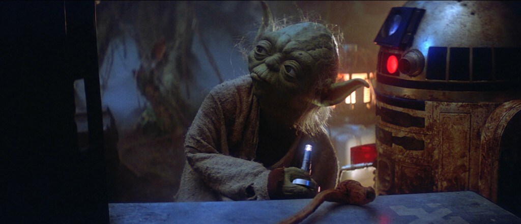 Yoda on Dagobah