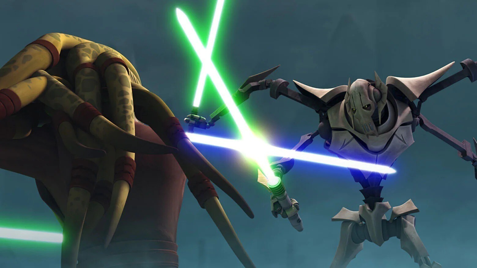 General Grievous fights Kit Fisto
