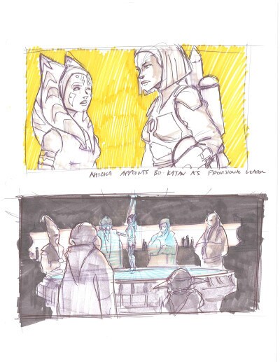 Dave Filoni Clone Wars drawings