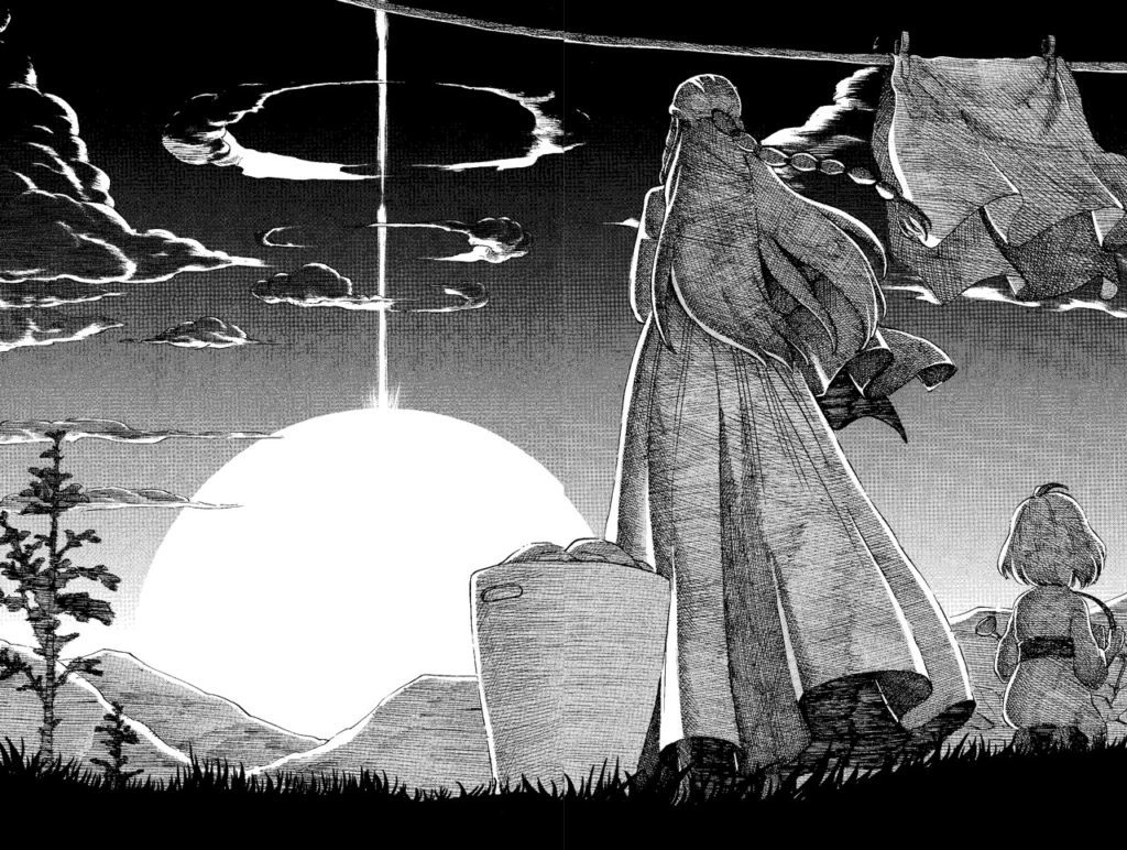 The destruction of Alderaan seen from the ground in the Star Wars: Lost Stars manga.