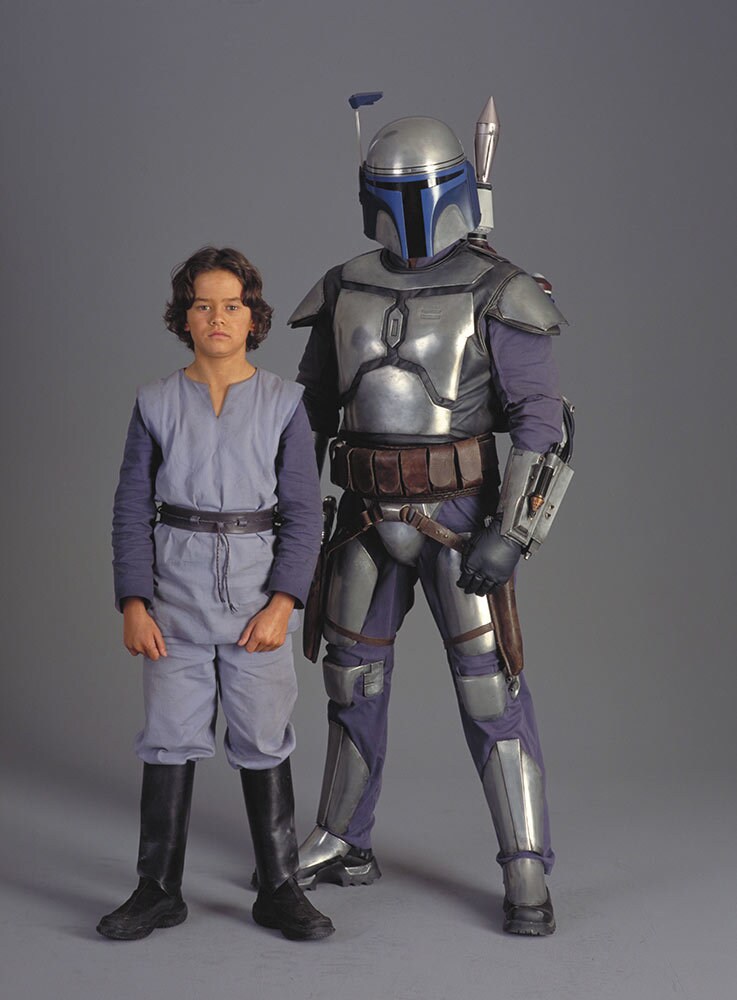 A special pose of Jango and Boba Fett from Attack of the Clones