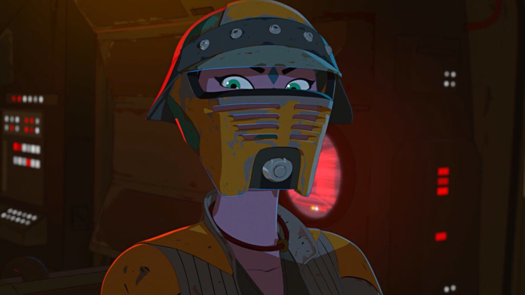 Synara in pirate gear in Star Wars Resistance.