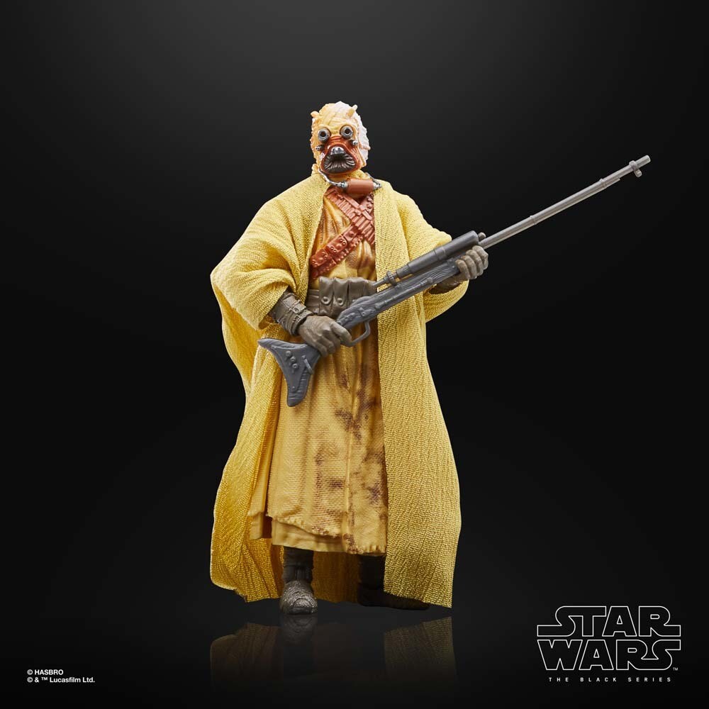 Star Wars: The Black Series Credit Collection Tusken Raider with blaster rifle.