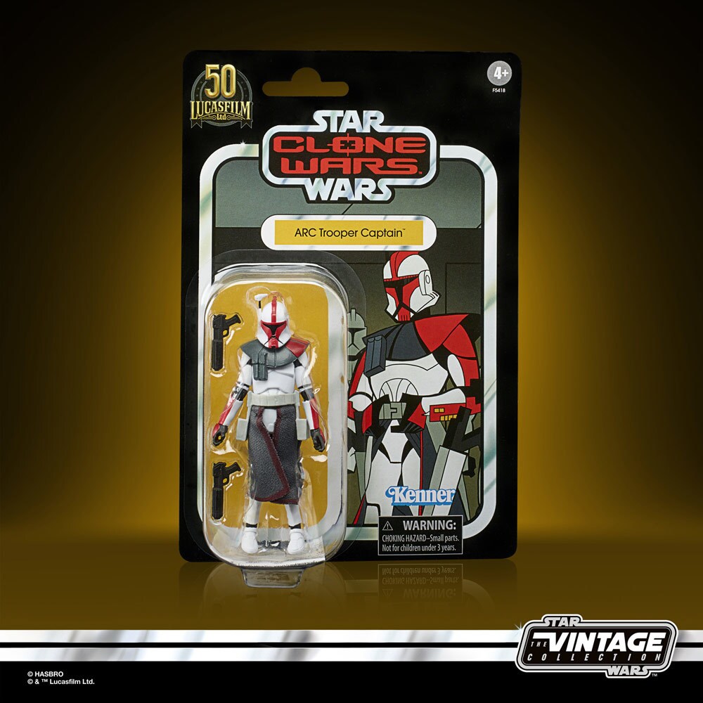 ARC Trooper Captain - Hasbro's Clone Wars 2D Micro Series figures