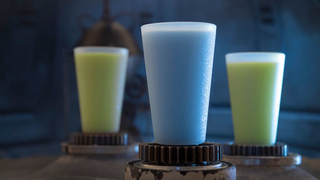 Blue and Green Milk from Star Wars: Galaxy's Edge.