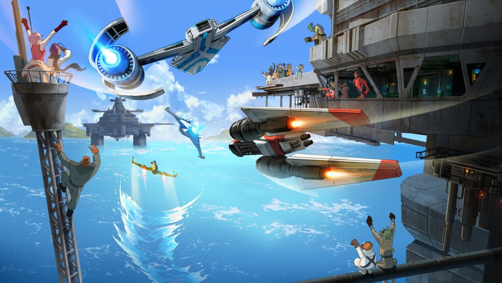 Race concept art from Star Wars Resistance.